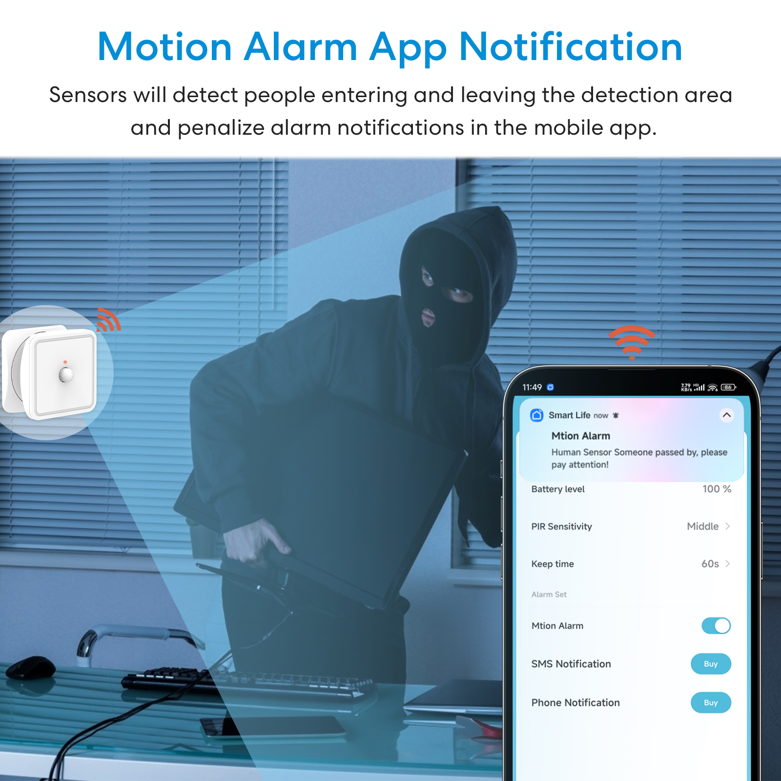 Tuya ZigBee Human Motion Senso - Smart Home Ikea ulasan dan harga