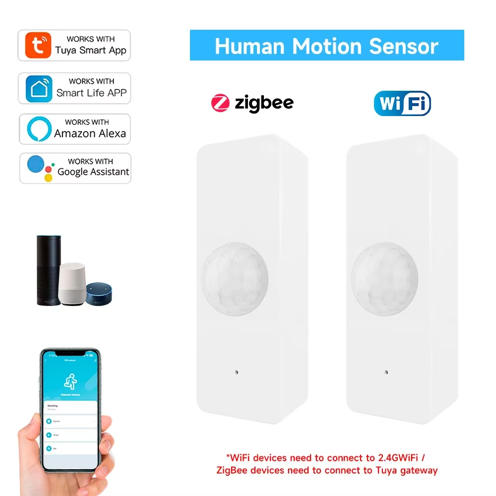 Tuya WiFi Zigbee PIR Motion Se - Smart Home Google Assistant ulasan dan harga