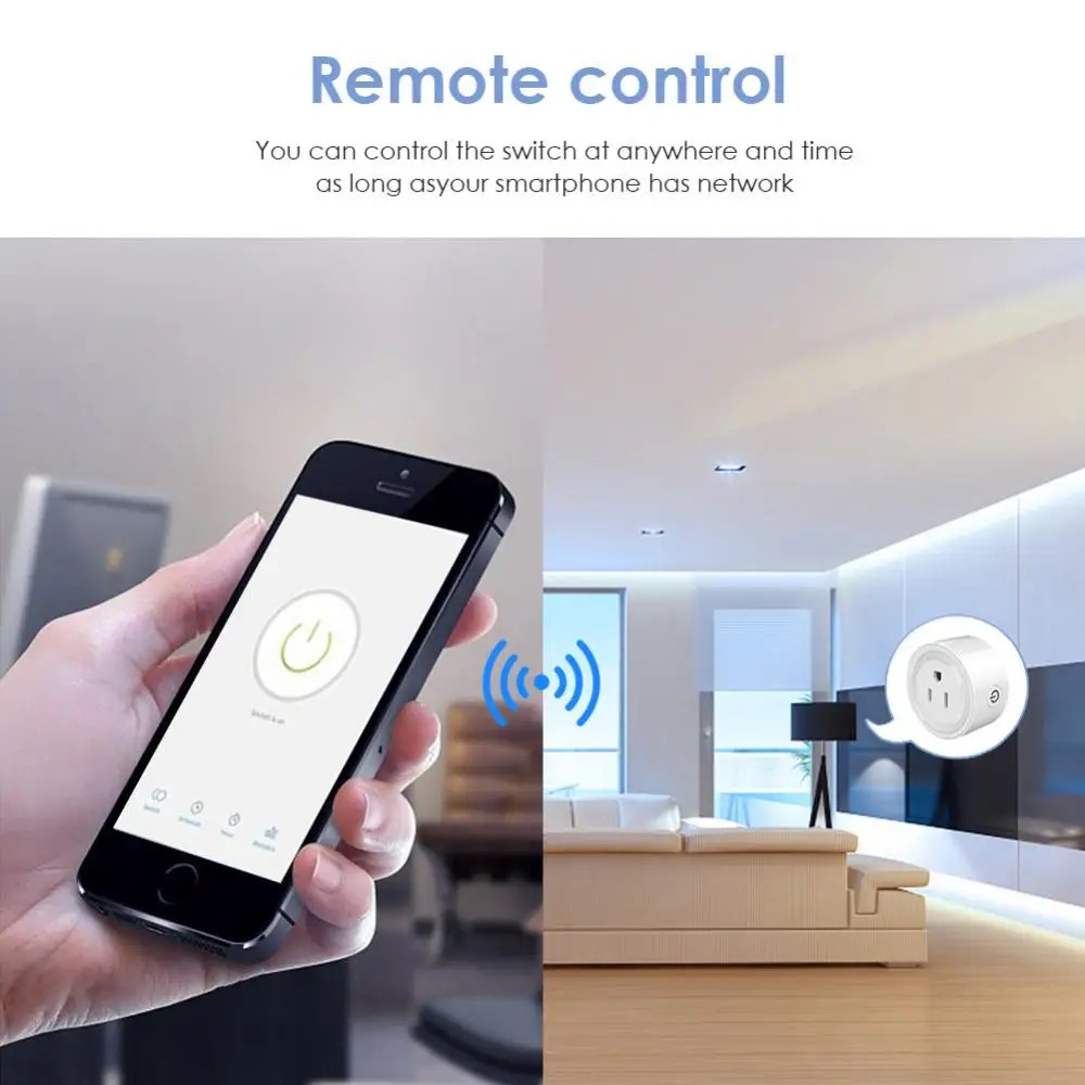 Tuya Smart Wifi Plug US Standa - Smart Home Utilities ulasan dan harga