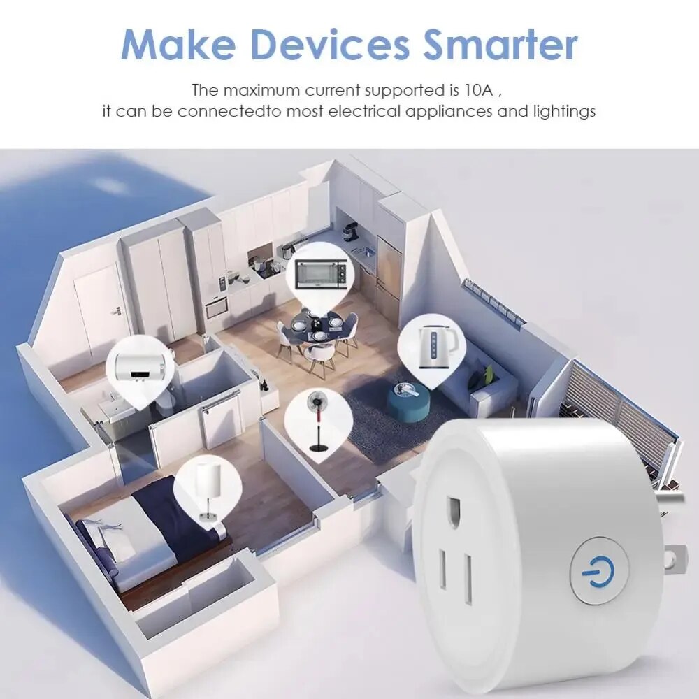Tuya Smart Wifi Plug US Standa - Smart Home Utilities ulasan dan harga