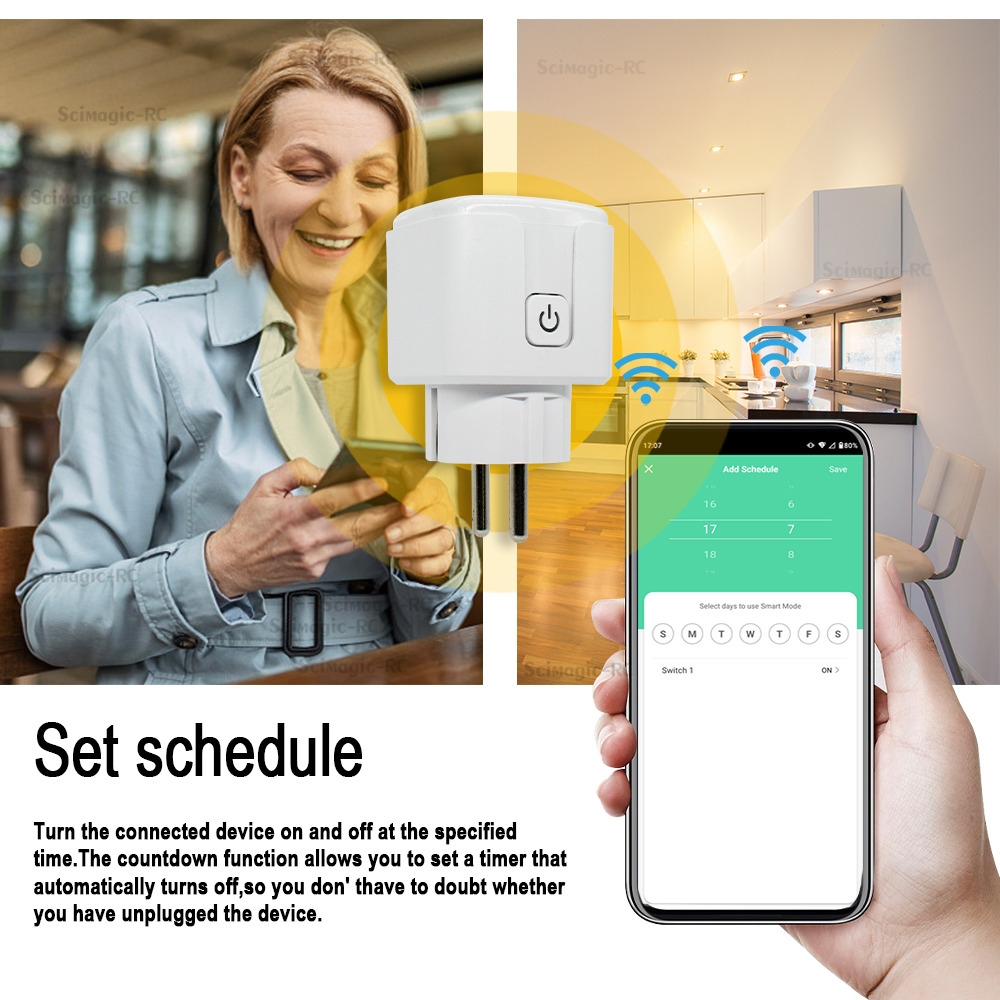 Tuya Smart Plug WiFi Socket 16 - Smart Home Monitor ulasan dan harga