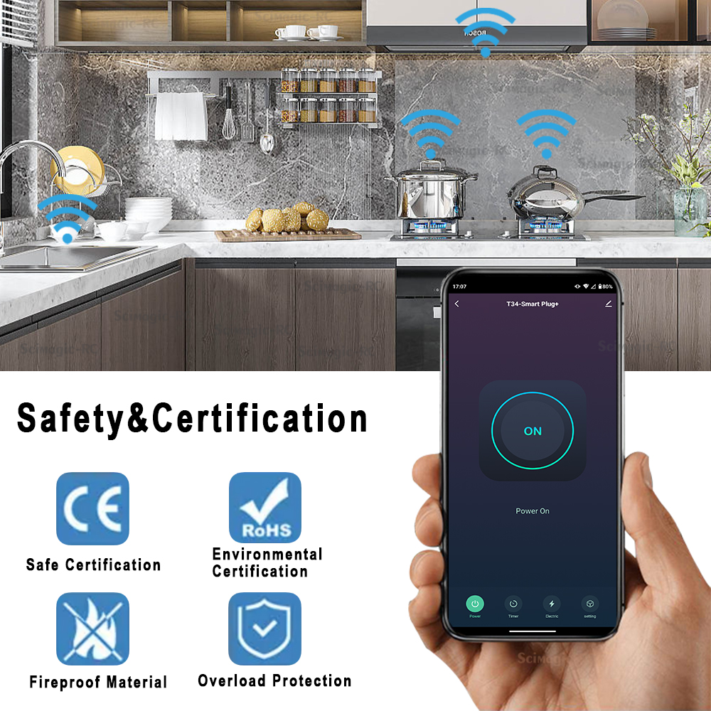Tuya Smart Plug WiFi Socket 16 - Smart Home Monitor ulasan dan harga