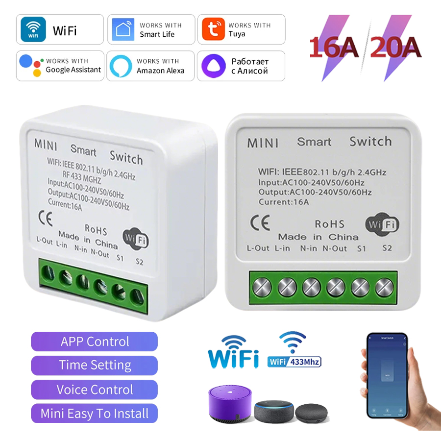 Tuya WiFi Smart Switch Module  - Smart Home Google Assistant ulasan dan harga