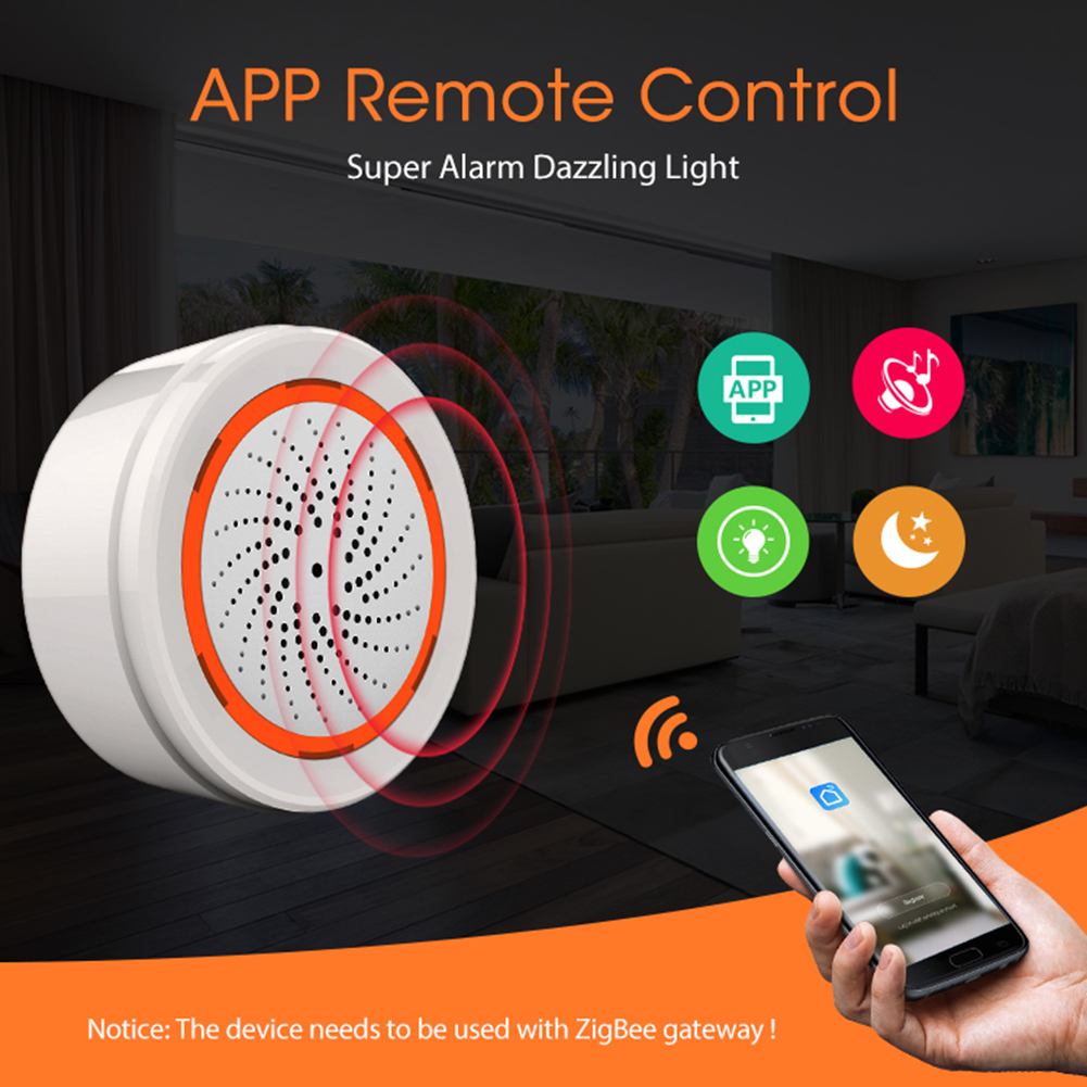 Smart Siren Alarm Tuya Zigbee  - Smart Home Theater ulasan dan harga