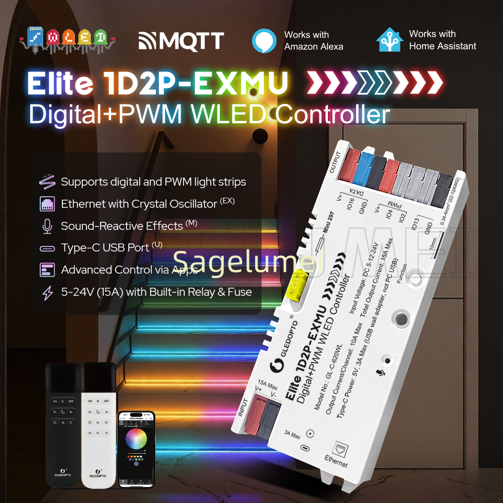 WLED Controller Elite 1D2P-EXM - Wifi Led Dimmer ulasan dan harga