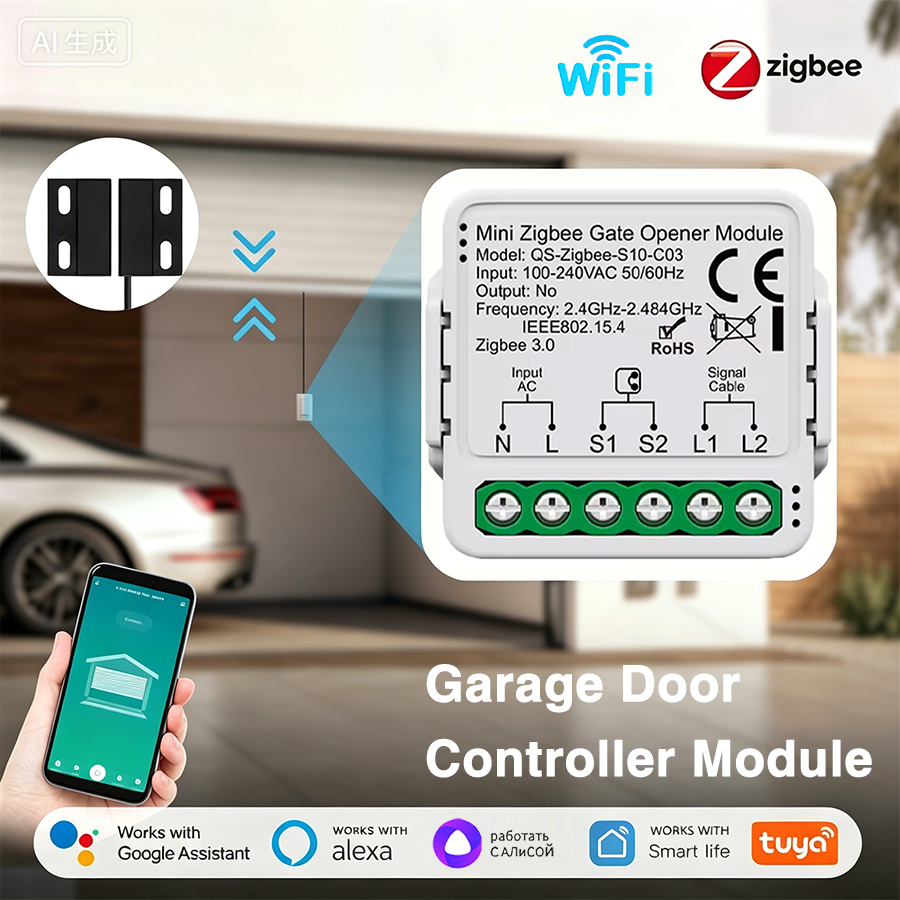 Tuya Smart WiFi or Zigbee Gara - Smart Home Google Assistant ulasan dan harga