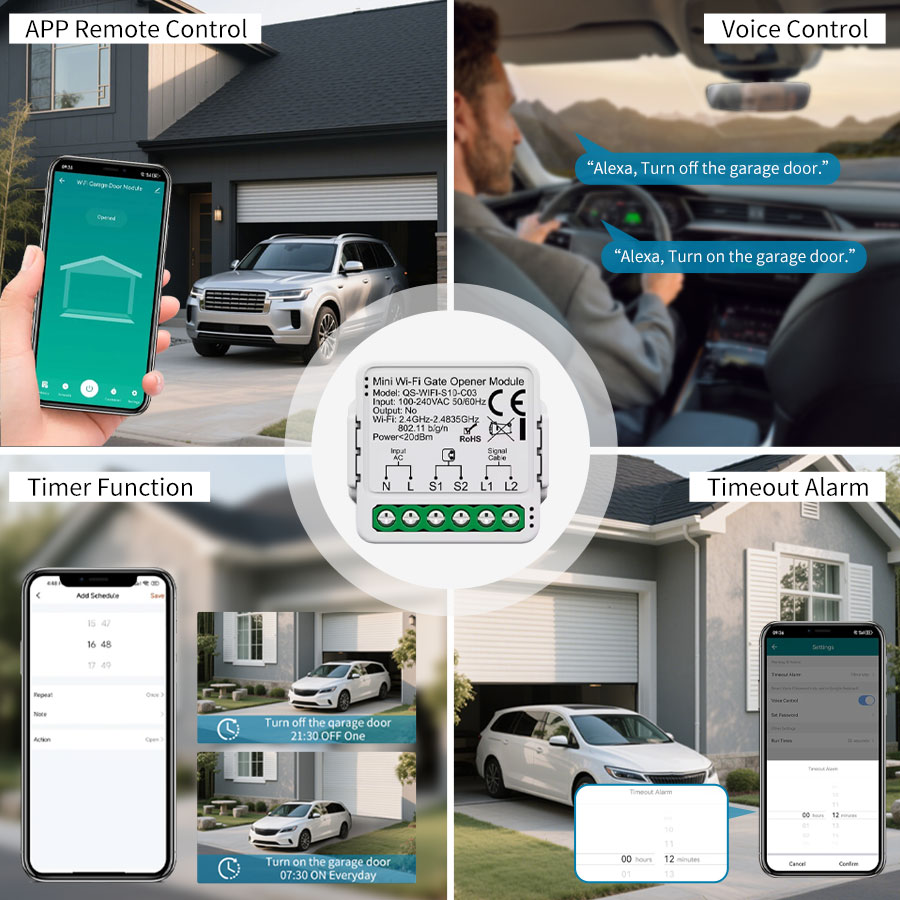 Tuya Smart WiFi or Zigbee Gara - Smart Home Google Assistant ulasan dan harga