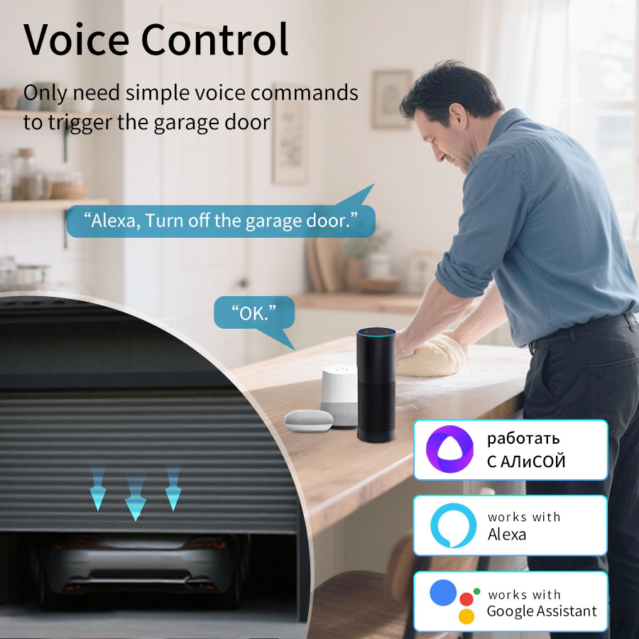 Tuya Smart WiFi or Zigbee Gara - Smart Home Google Assistant ulasan dan harga