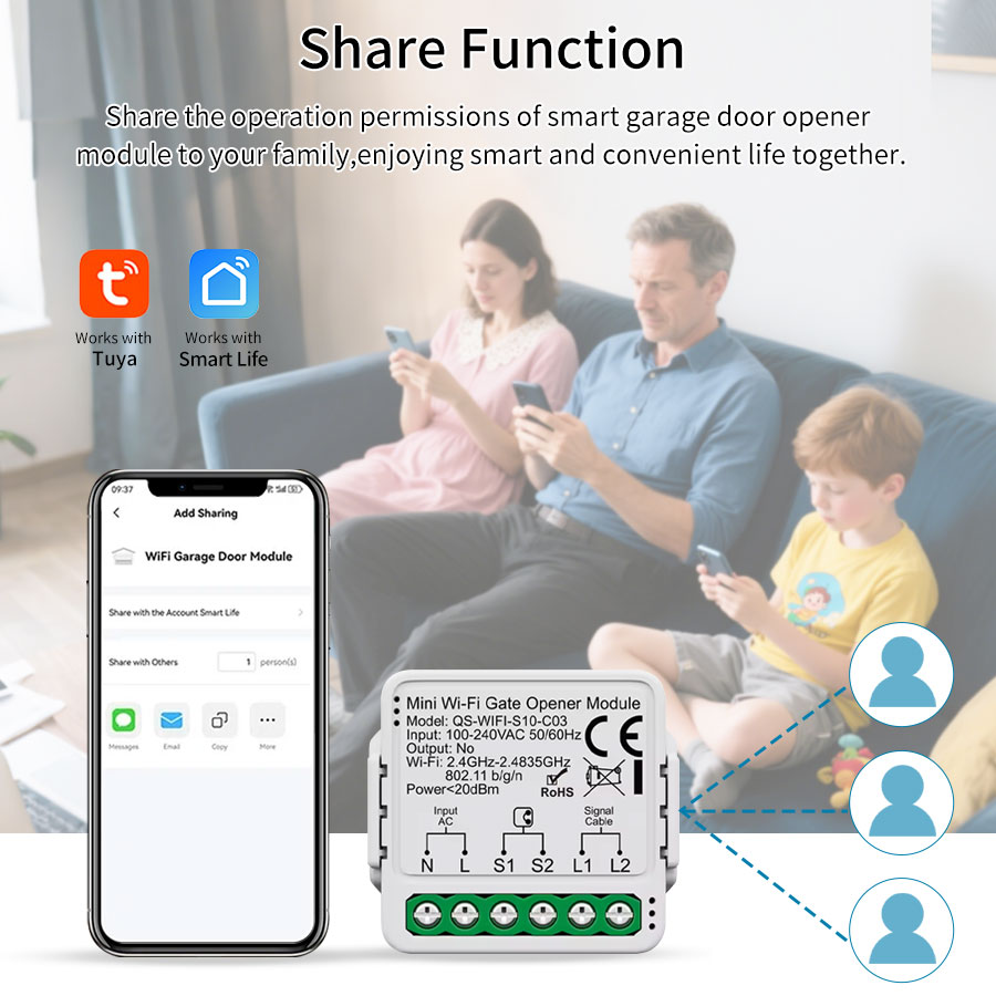 Tuya Smart WiFi or Zigbee Gara - Smart Home Google Assistant ulasan dan harga