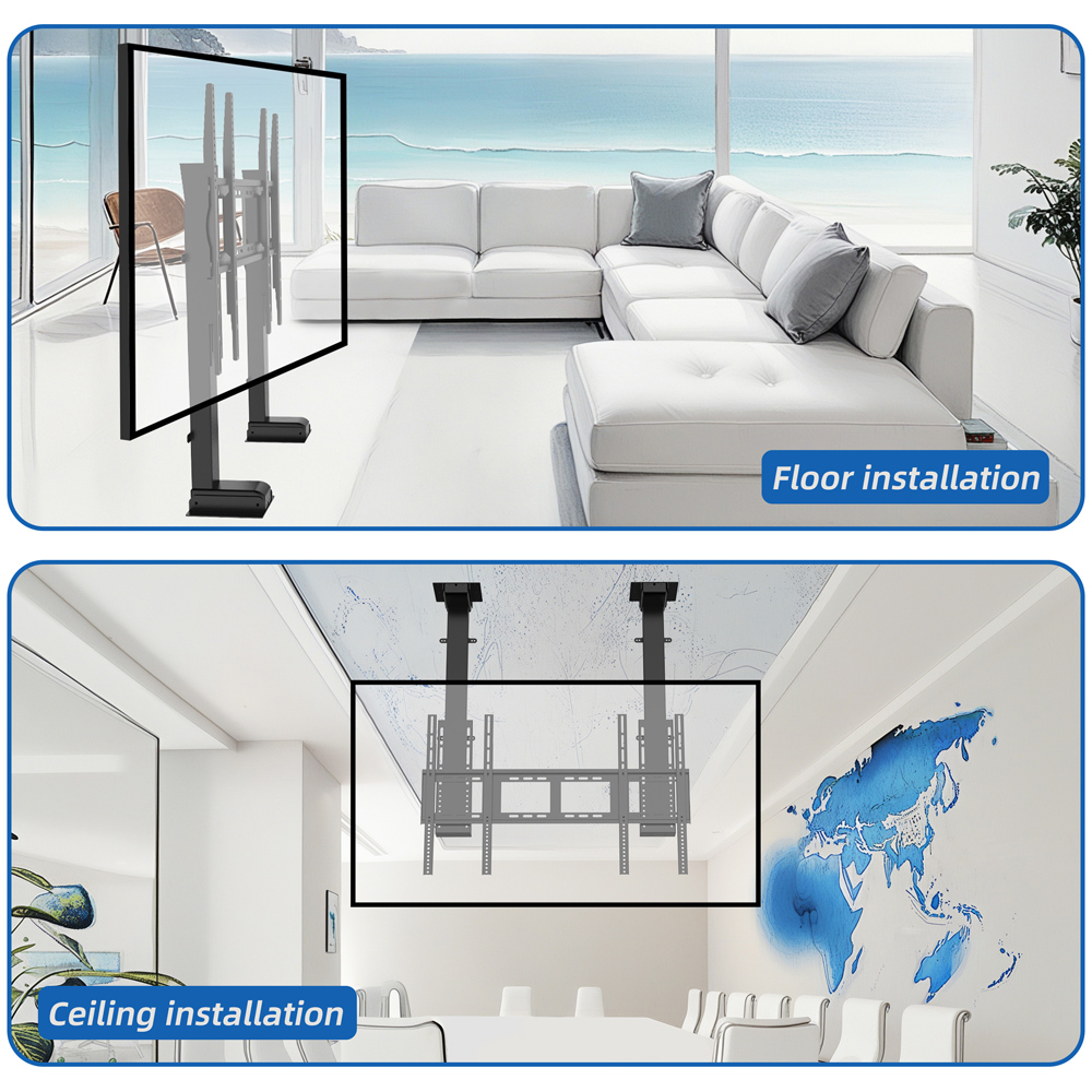 Electric Height Adjustable 65- - Smart Home Theater ulasan dan harga