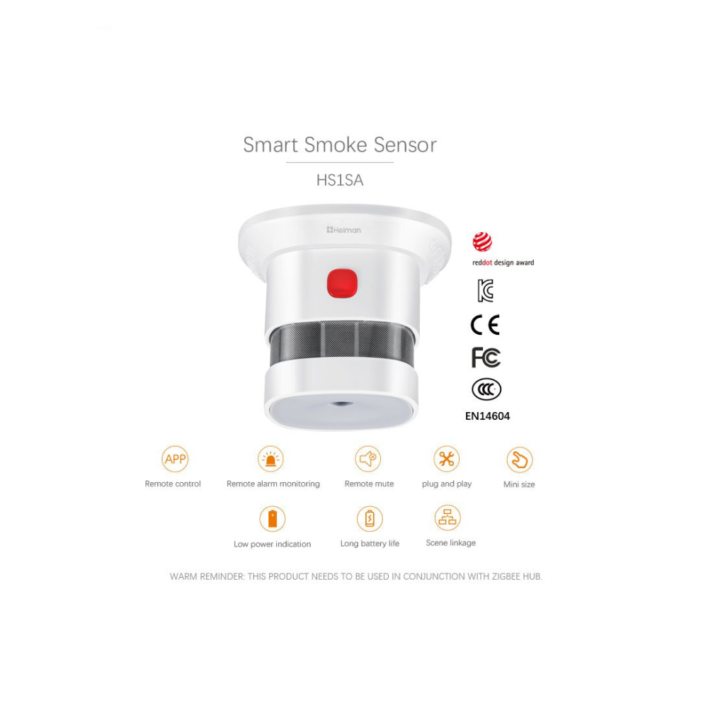 Tuya Smart Zigbee Smoke Detect - Smart Home Theater ulasan dan harga