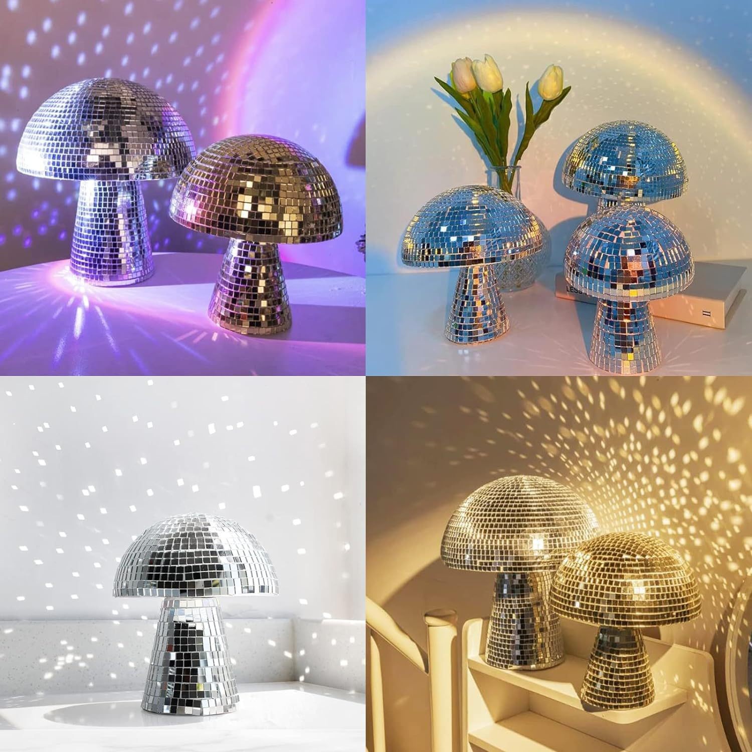 Mushroom Disco Ball Mirror Ref - Smart Home Utilities ulasan dan harga