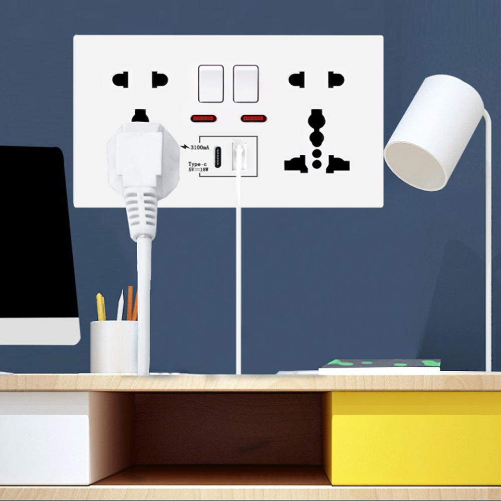 18W Type-C Fast Charge Wall Ou - Smart Wall Socket ulasan dan harga