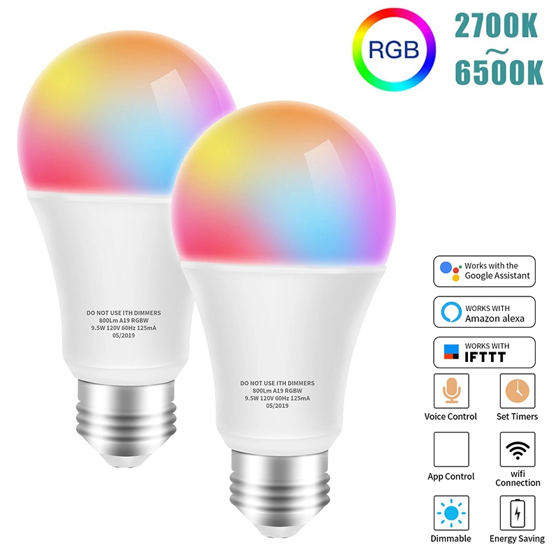 E27 WiFi Smart LED Bulb RGBCW  - Wifi Led Dimmer ulasan dan harga