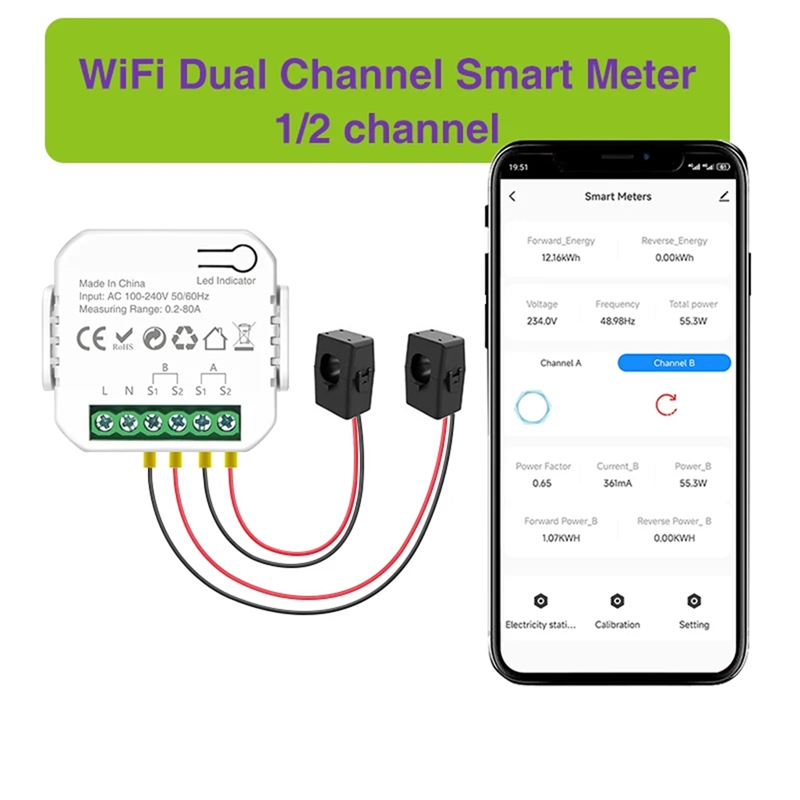 Tuya Wifi Smart Power Meter wi - Smart Home Wifi ulasan dan harga