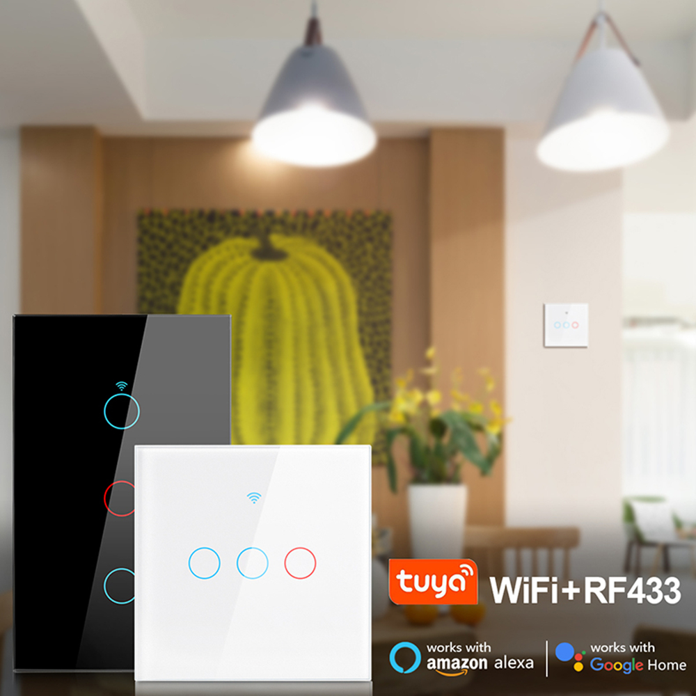 Smart Wireless Touch Glass Pan - Smart Home Touchscreen Control Panel ulasan dan harga