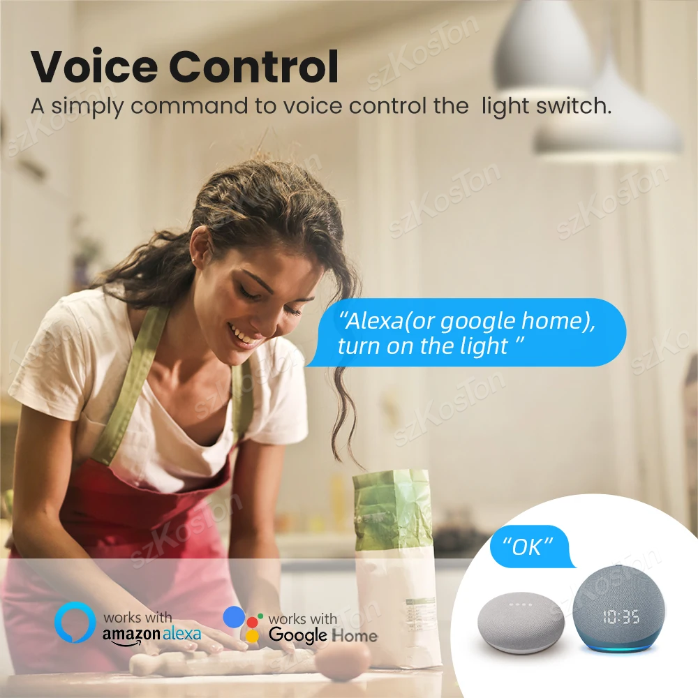 16A Tuya WiFi Smart Switch Mod - Smart Home Google Assistant ulasan dan harga
