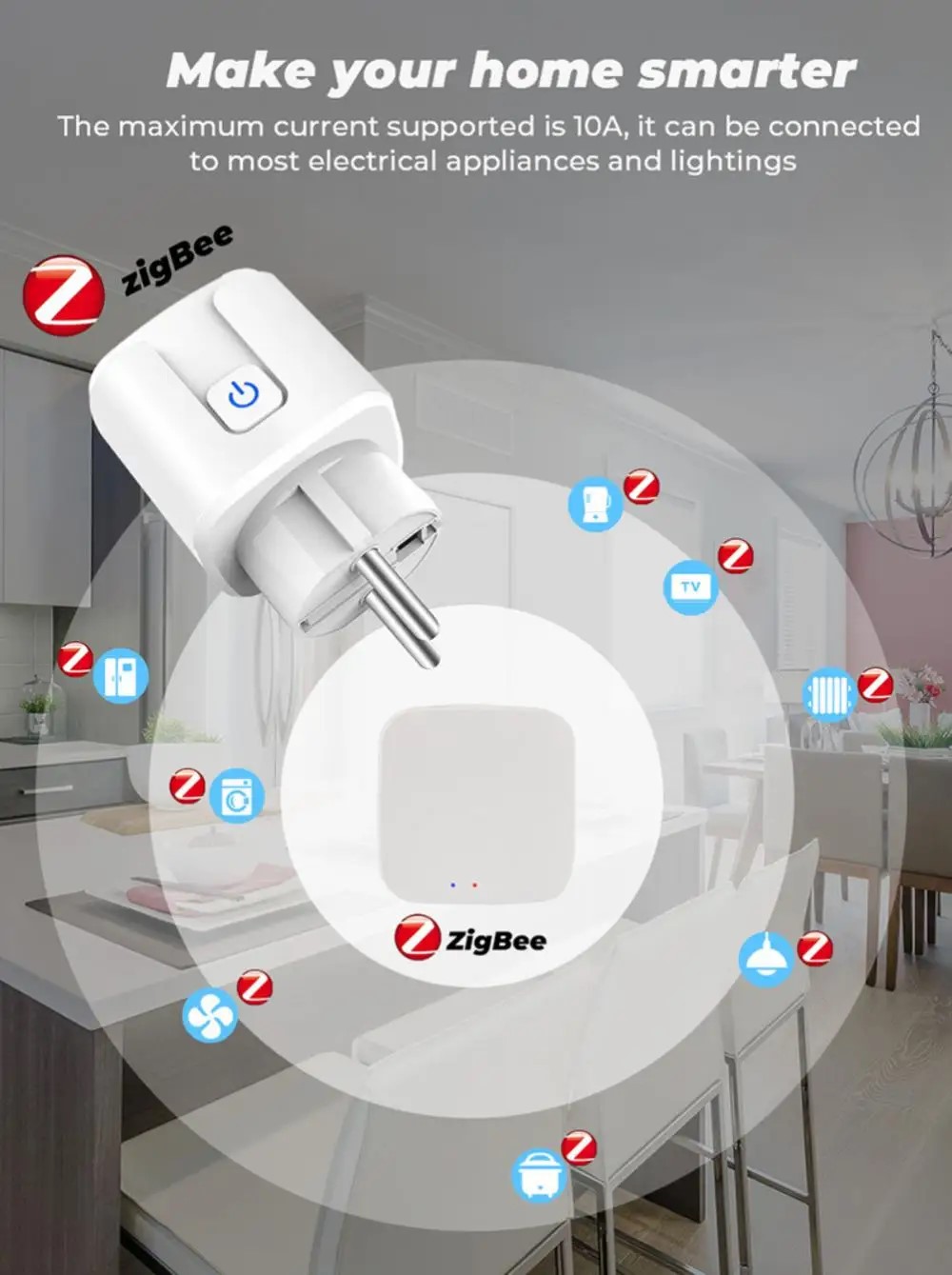 Tuya Smart Socket EU16A/20A Wi - Smart Wall Socket ulasan dan harga