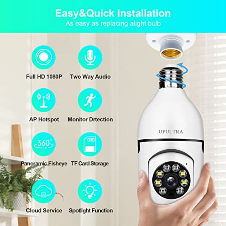 Light Bulb 1080P Security Wire - Smart Home Wifi ulasan dan harga