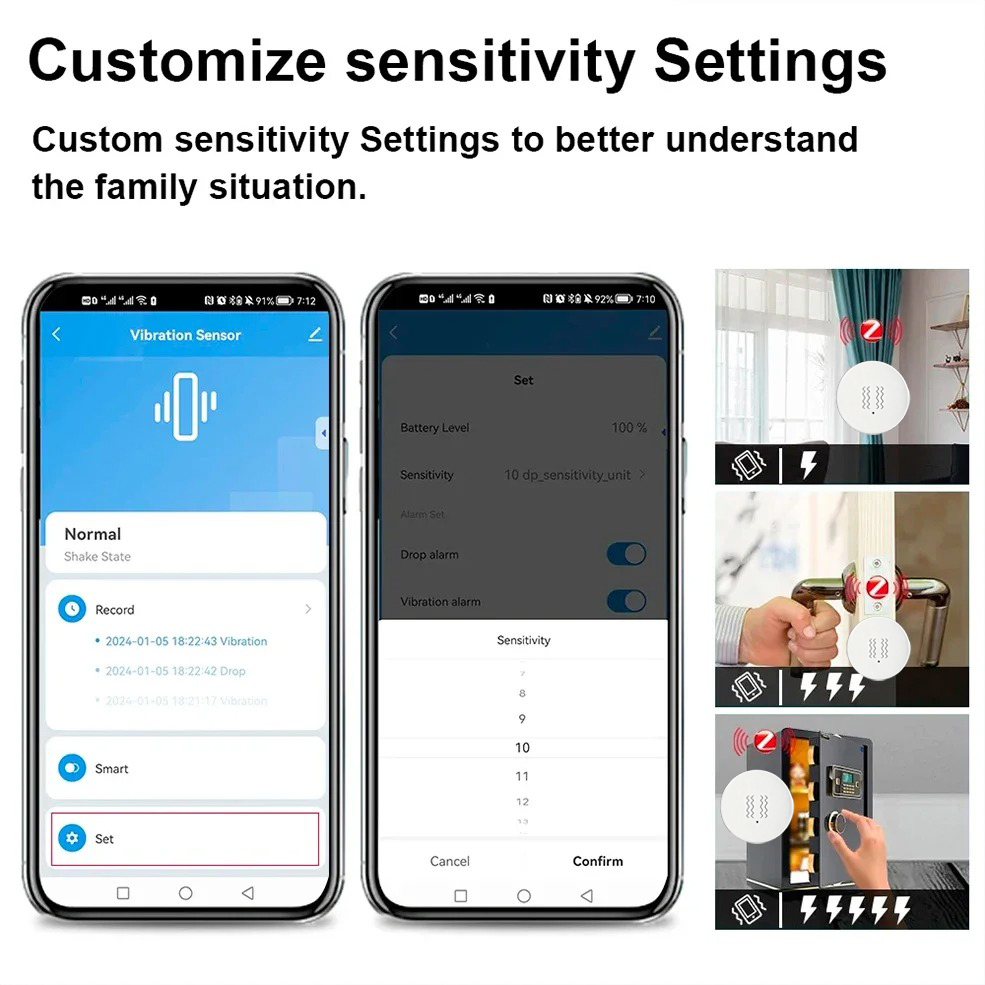 Tuya ZigBee Smart Vibration &  - Smart Home Google Assistant ulasan dan harga