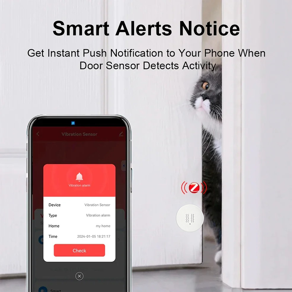 Tuya ZigBee Smart Vibration &  - Smart Home Google Assistant ulasan dan harga