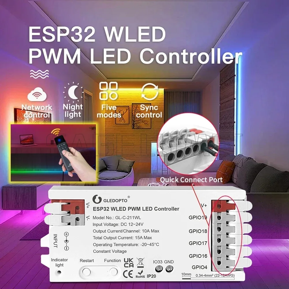 5 Modes in 1 DC12-24V GL-C-211 - Wifi Led Dimmer ulasan dan harga