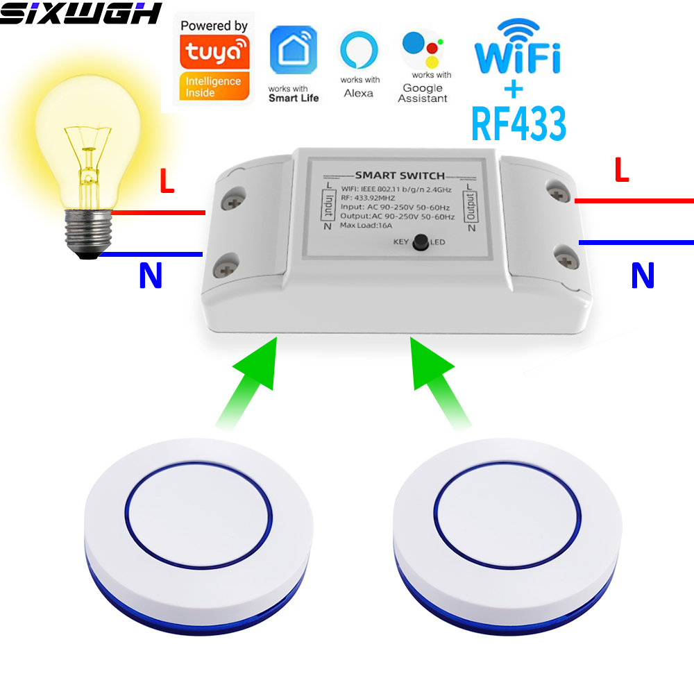 16A WiFi Tuya Smart Switch Wir - Smart Home Ikea ulasan dan harga