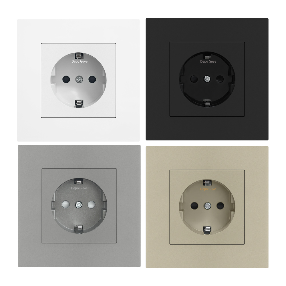 White EU standard electrical w - Smart Wall Socket ulasan dan harga