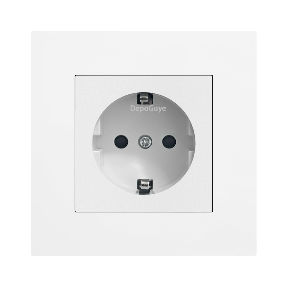 White EU standard electrical w - Smart Wall Socket ulasan dan harga