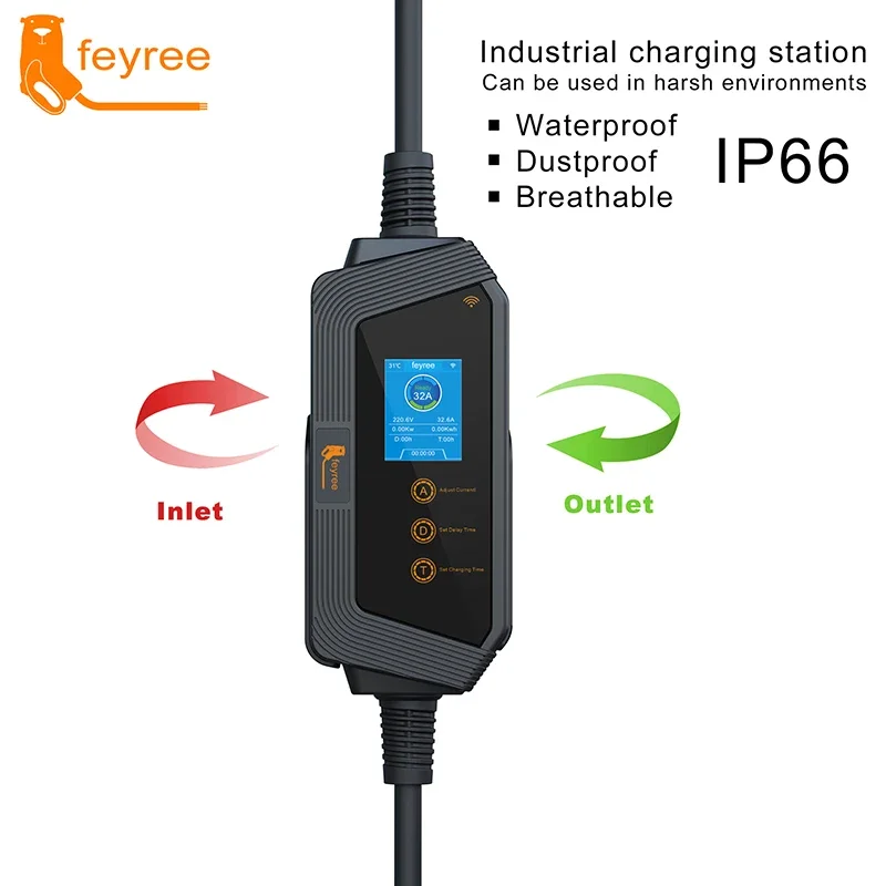 feyree Type1 Portable EV Charg - Smart Wall Socket ulasan dan harga