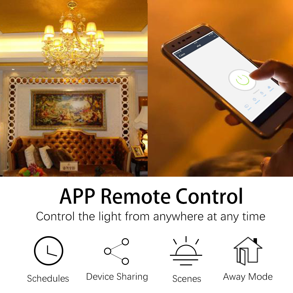 Tuya WiFi Smart Switch AC 220V - Wifi Led Dimmer ulasan dan harga