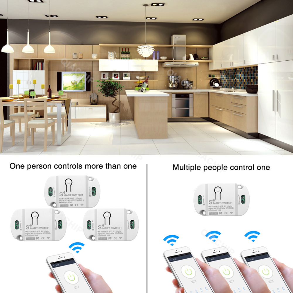 Tuya WiFi Smart Switch AC 220V - Wifi Led Dimmer ulasan dan harga