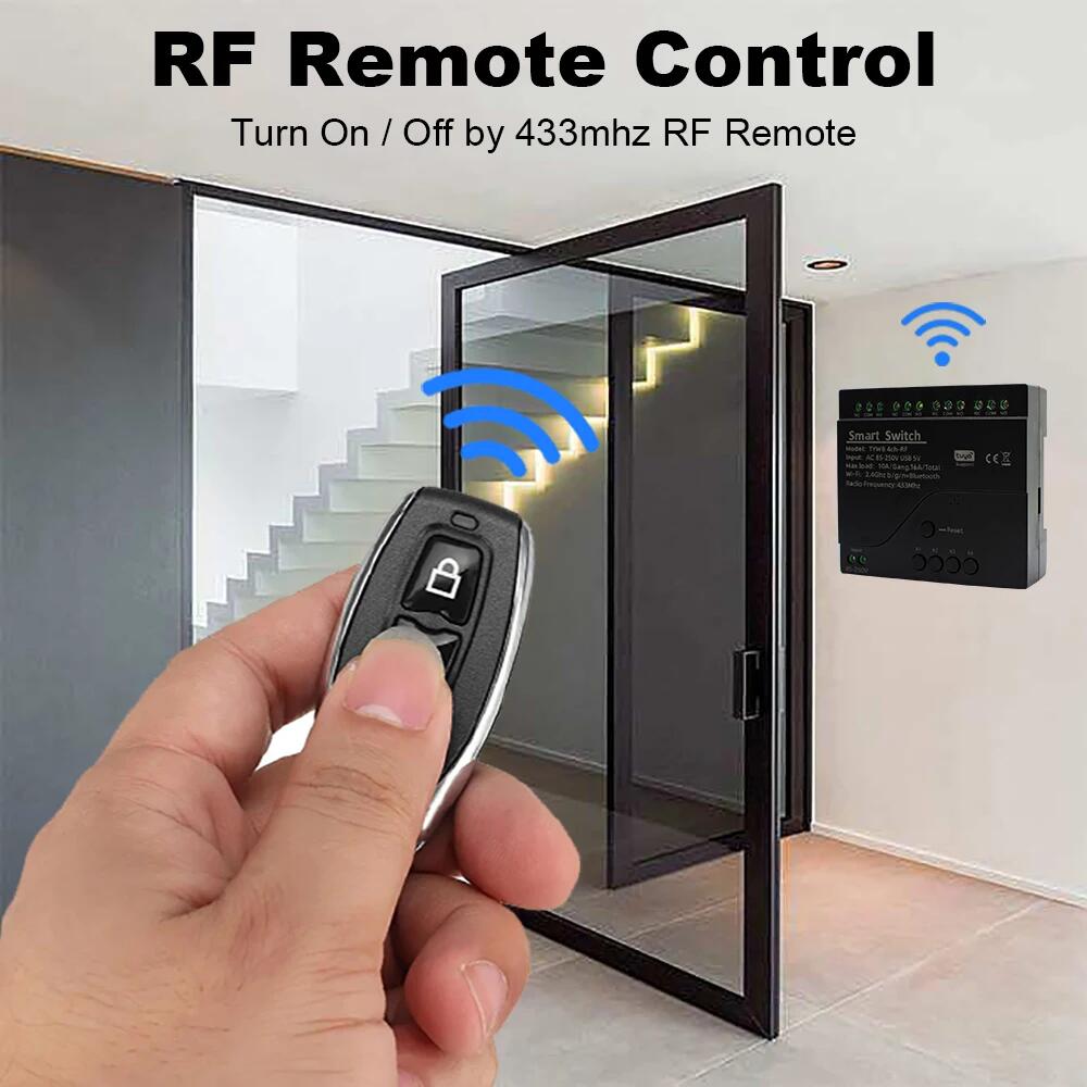 Black Style Tuya 4CH Wifi Smar - Smart Home Utilities ulasan dan harga