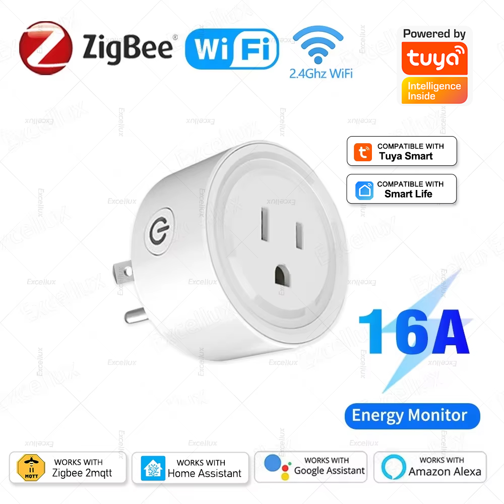 Tuya WiFi Or Zigbee Smart Sock - Smart Wall Socket ulasan dan harga