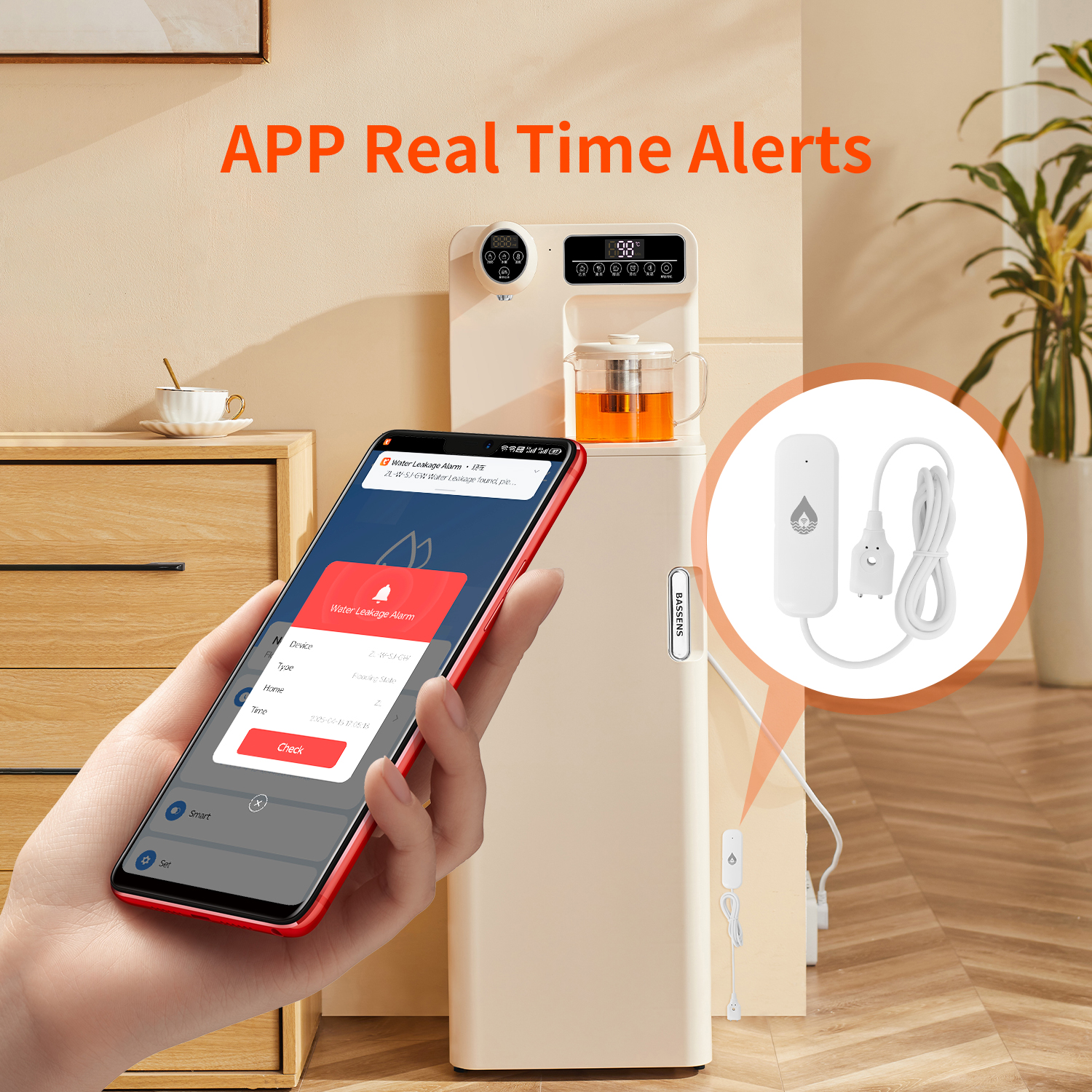 YFK Tuya WiFi Water Leakage Se - Smart Home Ikea ulasan dan harga