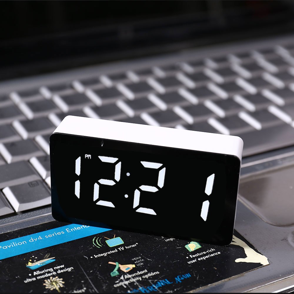 LED Electronic Watch Mirror Al - Smart Home Utilities ulasan dan harga