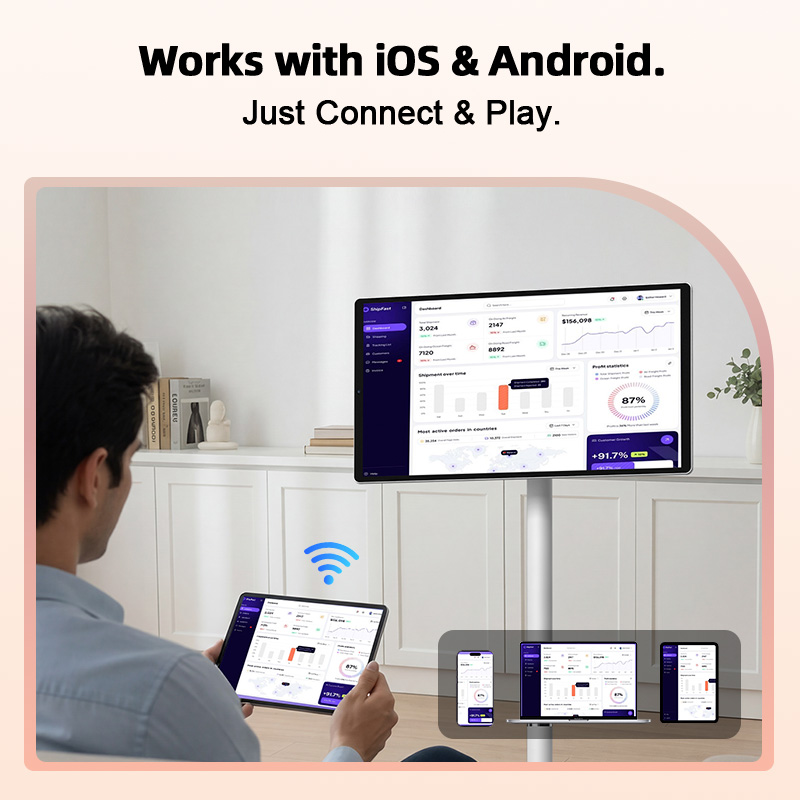 21.5 Inch IPS Android TV Telev - Smart Home Speaker ulasan dan harga