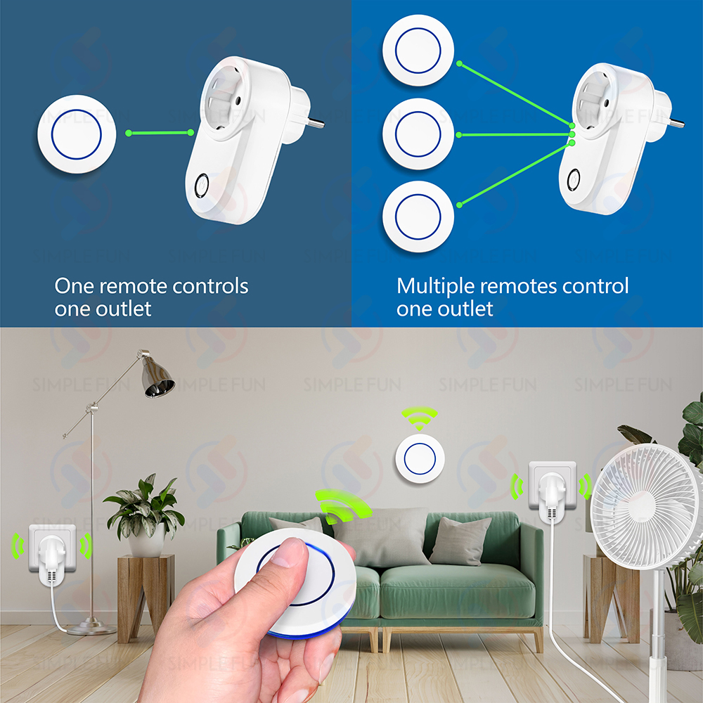Wireless Remote Control Socket - Smart Home Utilities ulasan dan harga