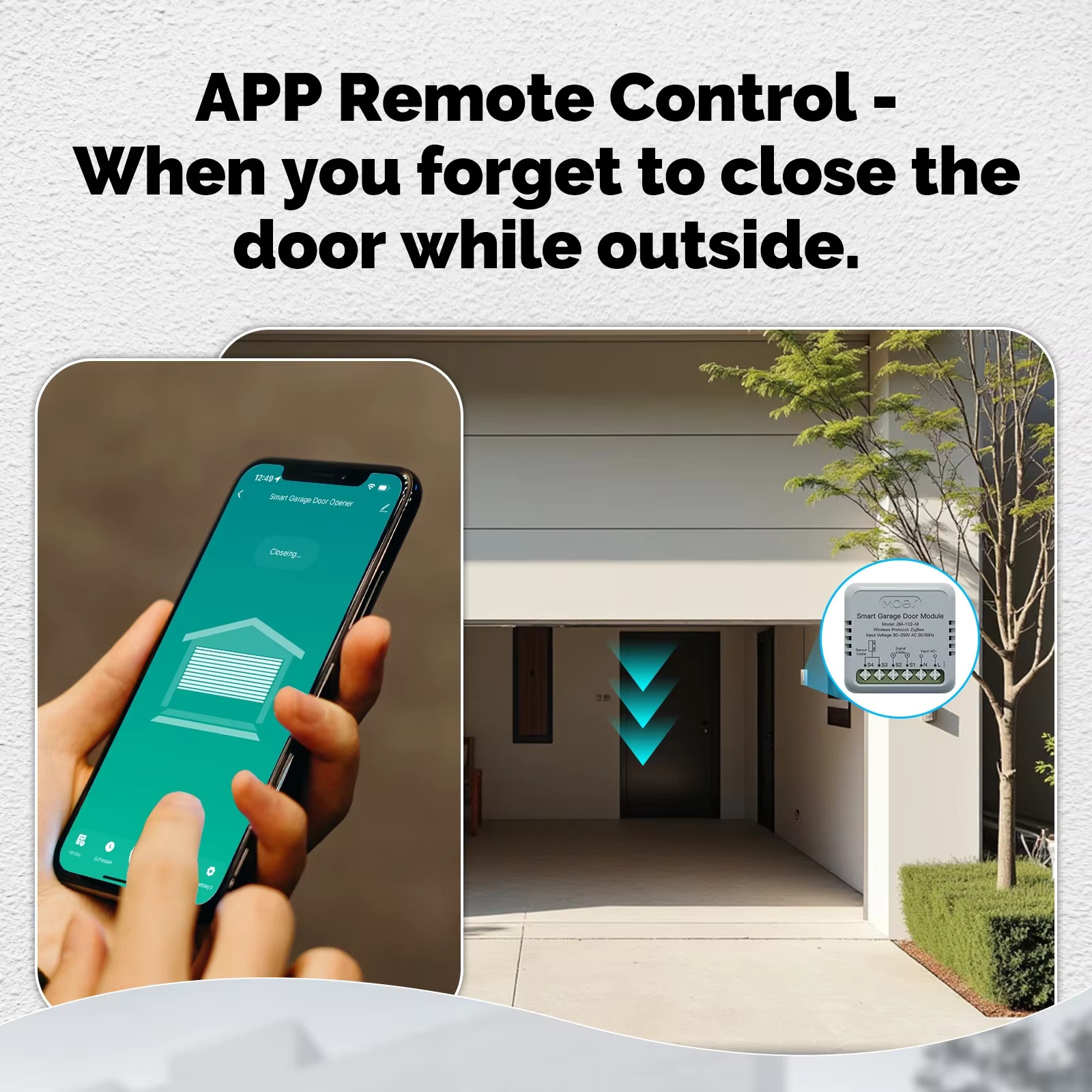 MOES Zigbee Garage Door Contro - Smart Home Google Assistant ulasan dan harga