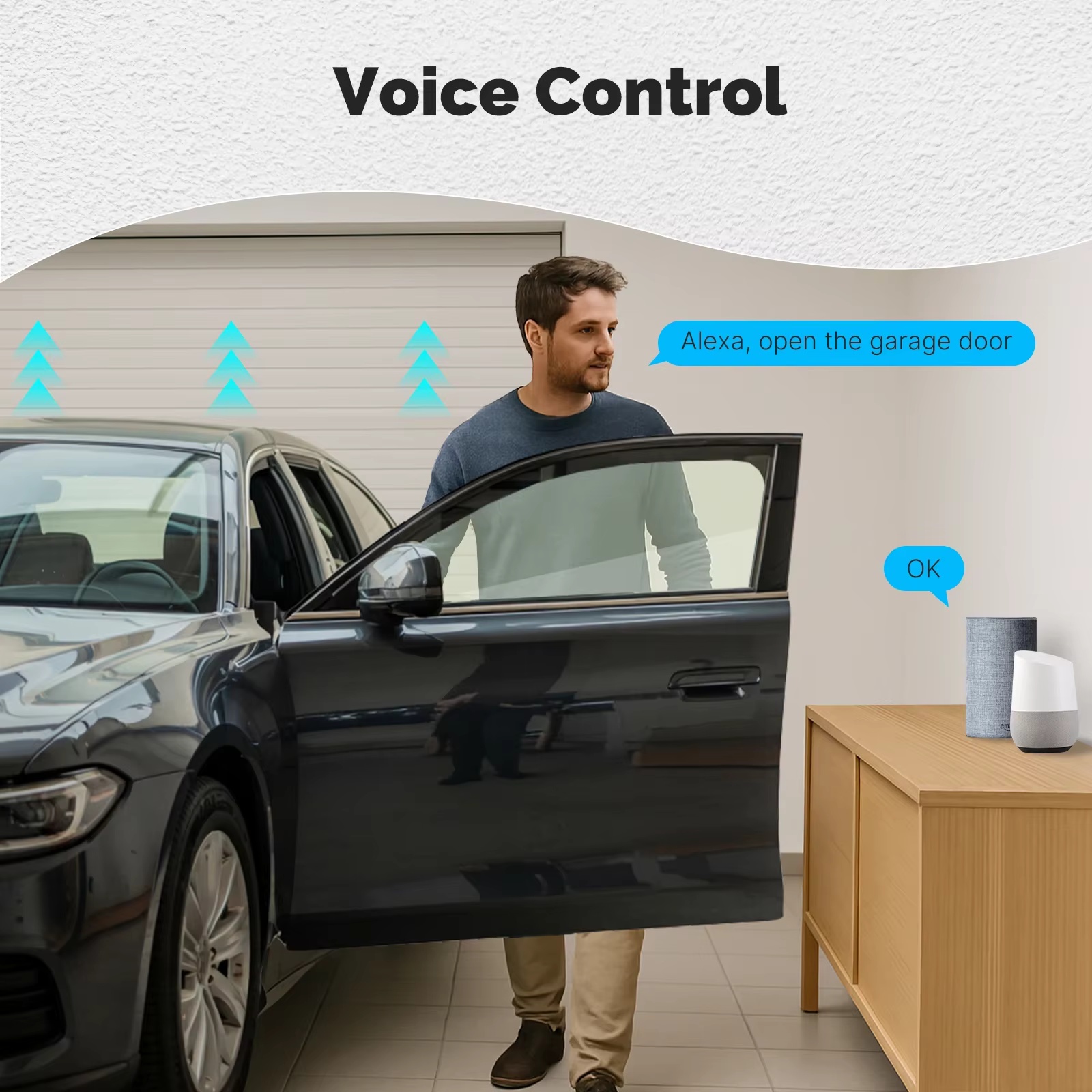 MOES Zigbee Garage Door Contro - Smart Home Google Assistant ulasan dan harga