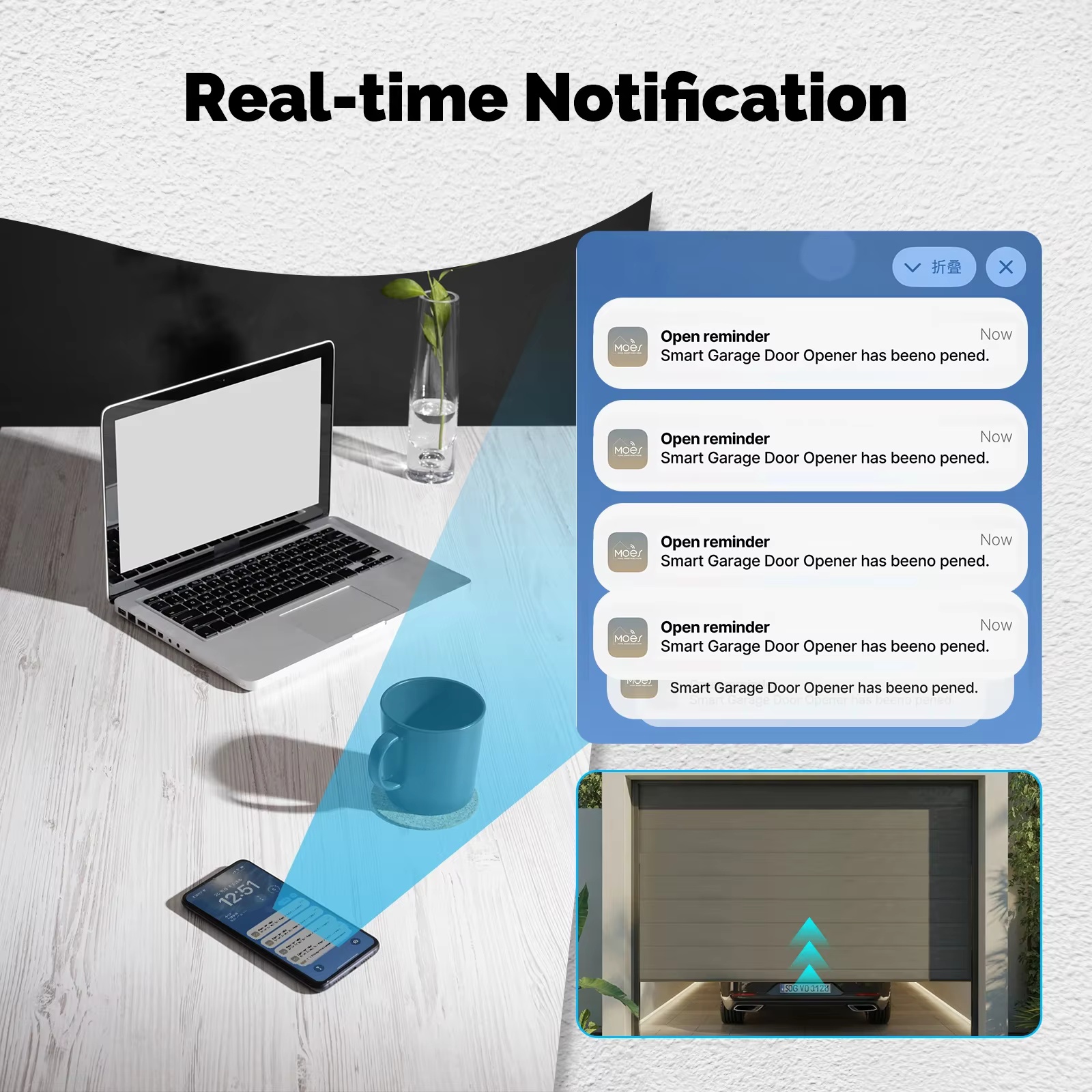 MOES Zigbee Garage Door Contro - Smart Home Google Assistant ulasan dan harga