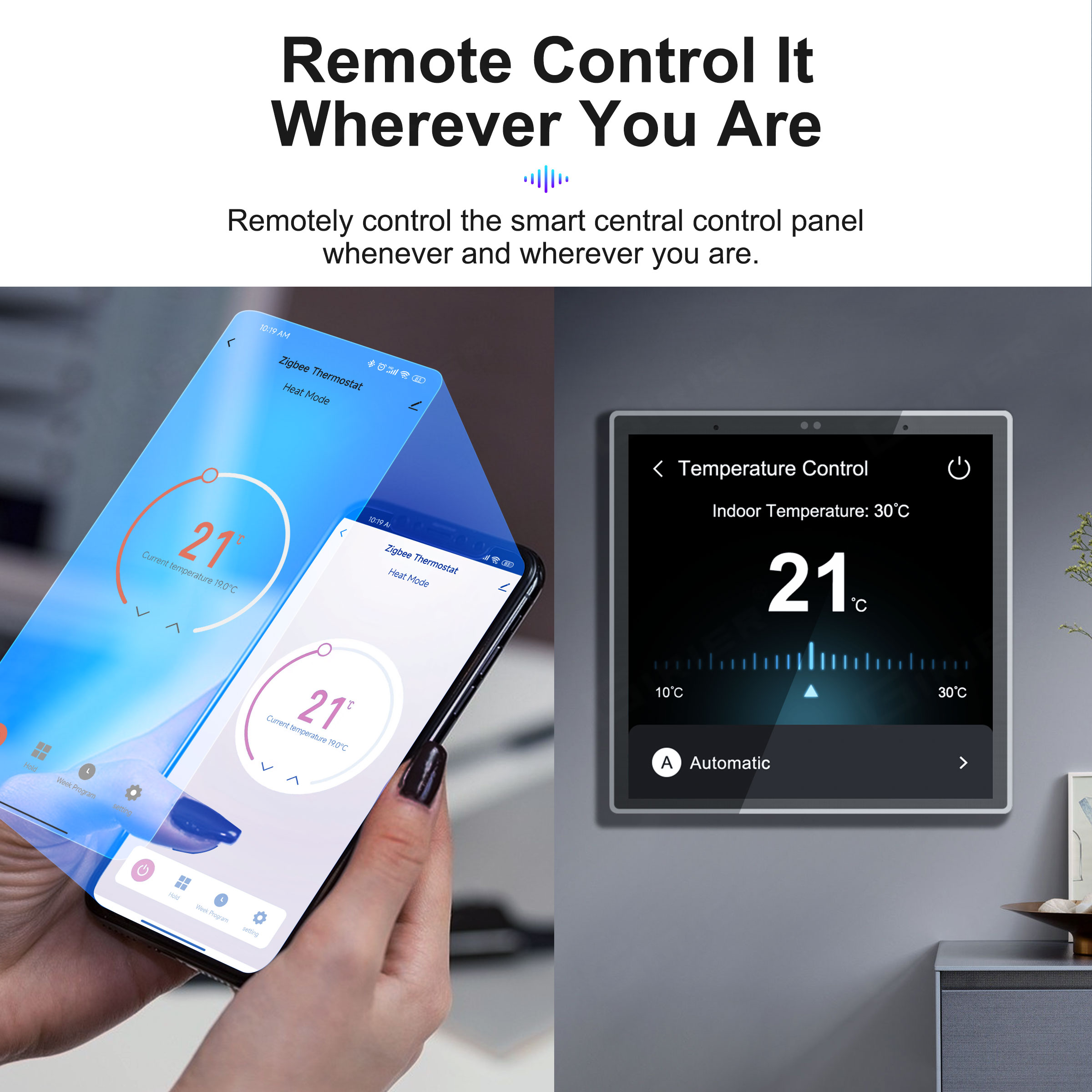 Smart Home WiFi ZigBee 4 Inch  - Smart Home Touchscreen Control Panel ulasan dan harga