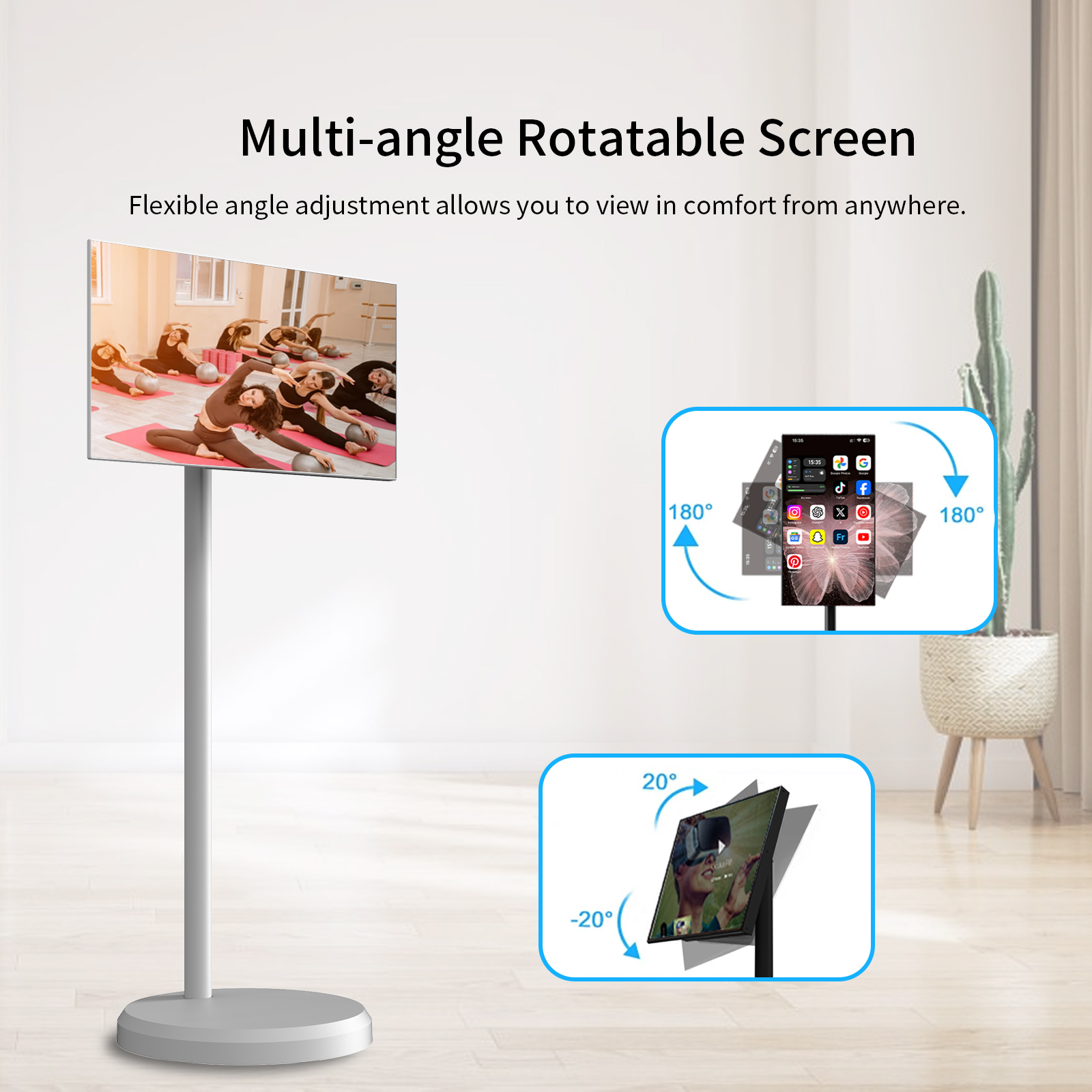 21.5 24 27 32 Inch HD Android  - Smart Home Speaker ulasan dan harga