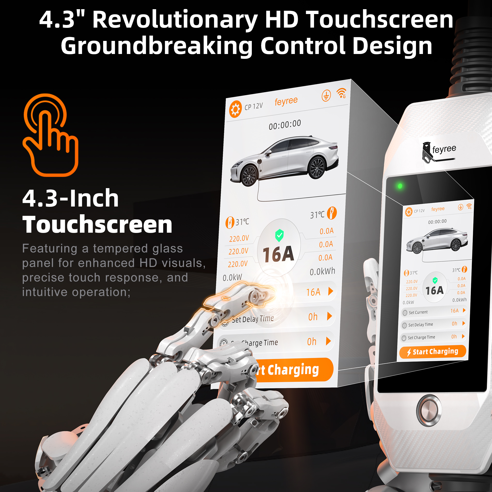 feyree Portable EV Charger 11k - Smart Wall Socket ulasan dan harga