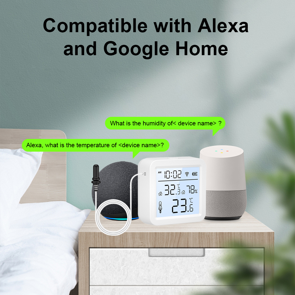 WiFi Humidity Temperature Sens - Smart Home Monitor ulasan dan harga