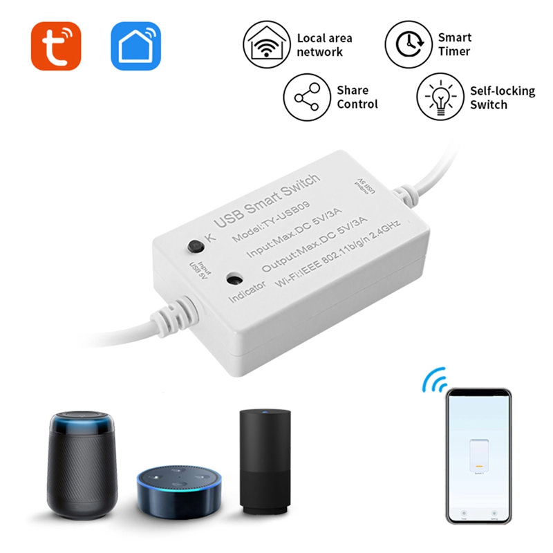 1 PCS Tuya USB Smart Switch Un - Smart Home Utilities ulasan dan harga