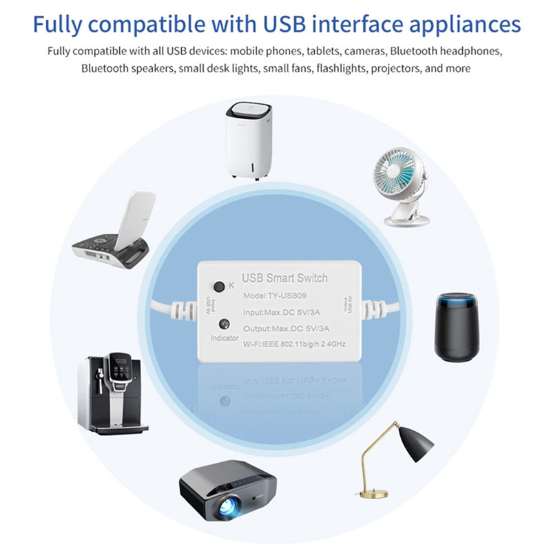 1 PCS Tuya USB Smart Switch Un - Smart Home Utilities ulasan dan harga